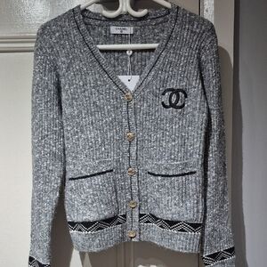 CARDIGAN WITH CHANEL EMBELLISHMENTS